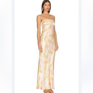 Bec + Bridge Indi Strapless Maxi in Floral Haze